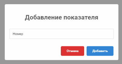 Имя показателя