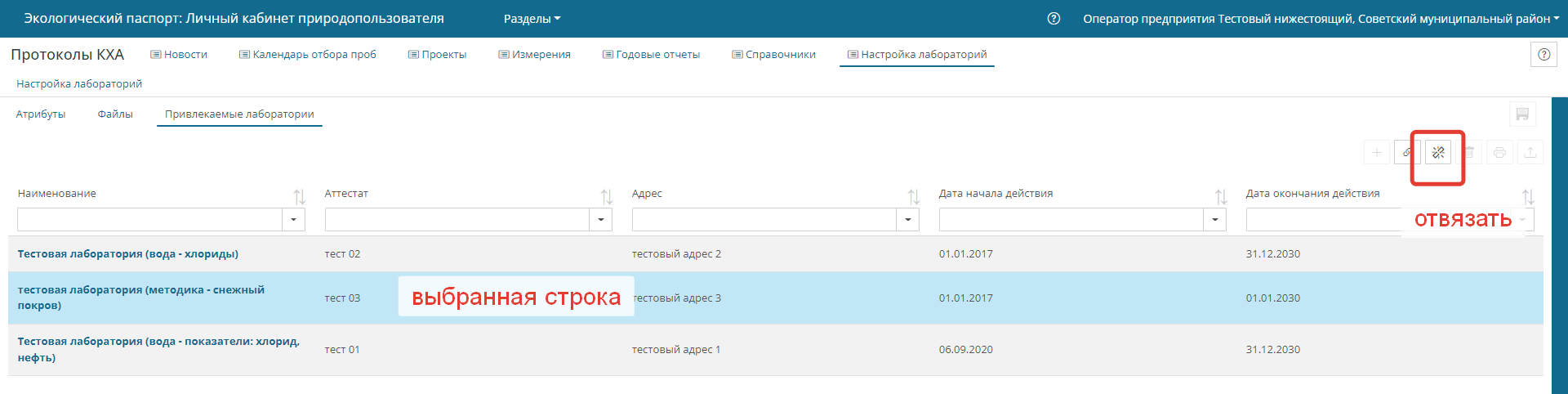 Отвязать лабораторию от преприятия